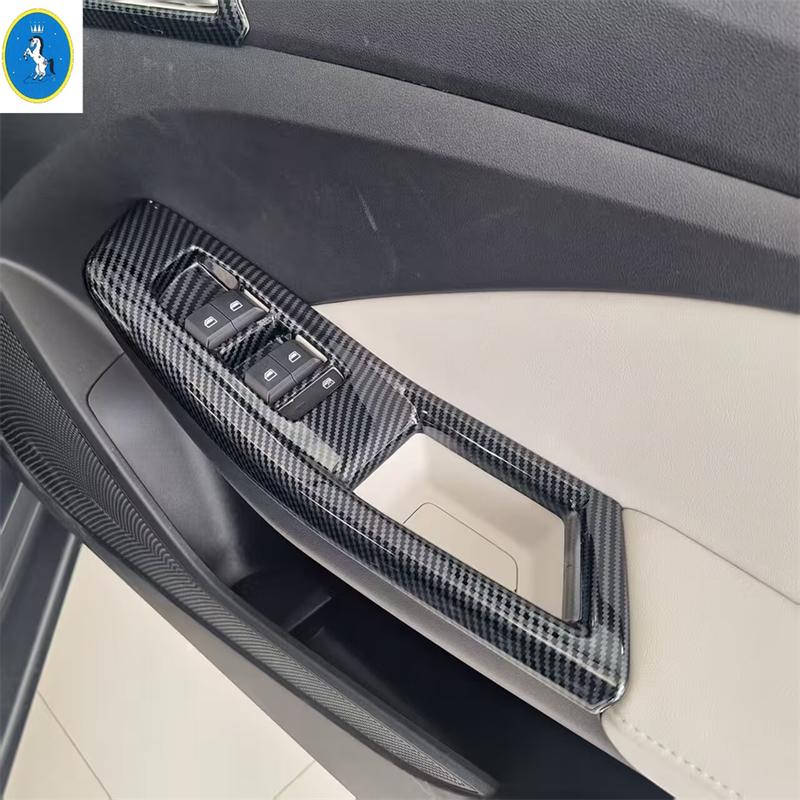 Window Lift Button / Head Lights Button / Inner Door Bowl Cover Trim For MG3 MG 3  - 2025 Carbon Fiber Look Accessories