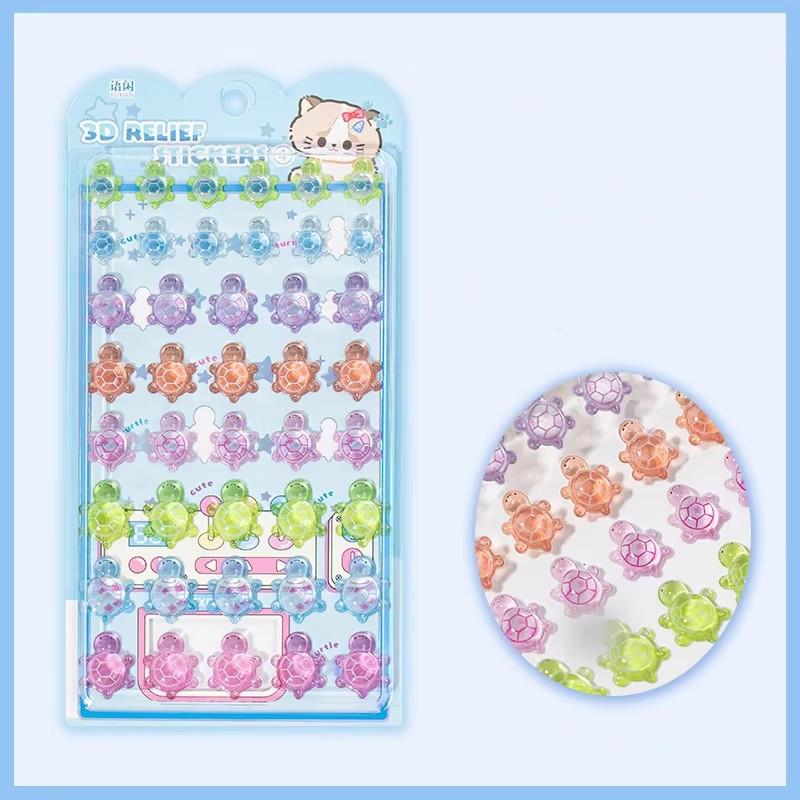 

3D Рельефный Мультяшный Скрапбук Журнал Наклейка Милая Бабочка Привидение Черепаха Чехол для Телефона Наклейка для Ноутбука Студенческие Принадлежности Детский Подарок