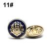 6Pcs 10-28 Mm Golden Gold Metal Buttons Garment Coat Sewing Accessories Buttons For Clothing Crafts Black Point Oil Button