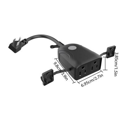 Smart Plug Outdoor WiFi Plug Remote Control App Timer Function IP53 Waterproof for Home Garden Pool Kitchen Balcony