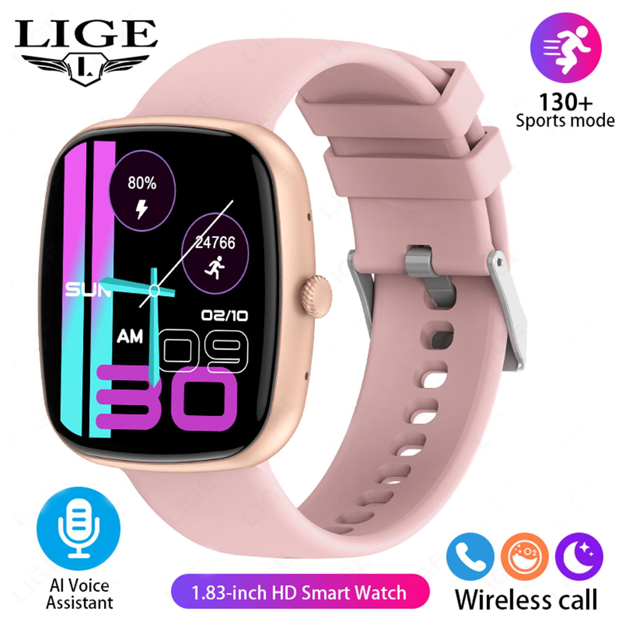 LIGE Новые Смарт-часы Bluetooth с вызовом Full Touch Водонепроницаемый Смарт-браслет — фото 13