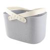 Portable Shower Basket with Ventilation Holes Large Capacity Plastic Portable Storage Basket with Handles for Bathroom
