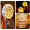 Floral Lantern with Pearls and Ribbon MidAutumn Festival Handheld Toy Kids Led Lights New Year Night Market Stall
