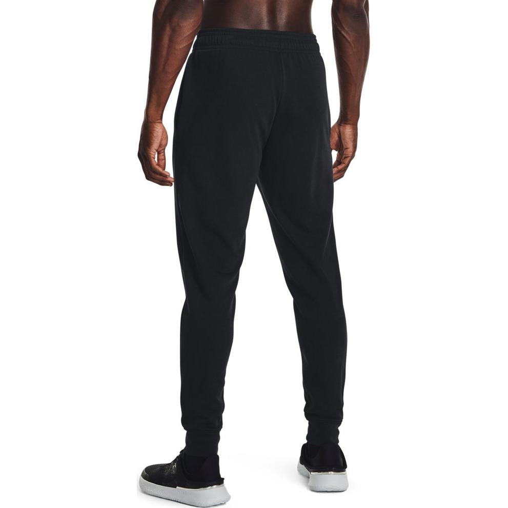 Under Armour Logo Print Training Knit Sweatpants Men Bottoms Black 1380843-001