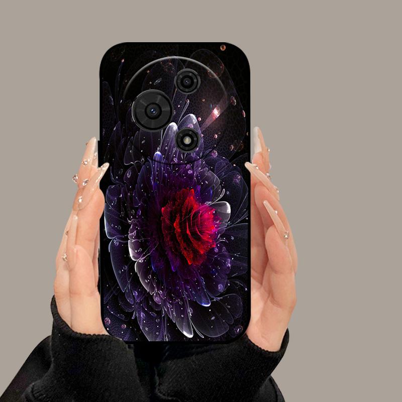 For TCL 605 T517D Case Cute Cartoon Painted Soft Silicone Cover for TCL 60 SE TCL605 60SE Luxury Shockproof Bumper Fundas Cases