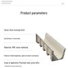 Chuyu Xin Resin Drainage Channel with Stainless Steel Linear Grate (140x100x150mm)