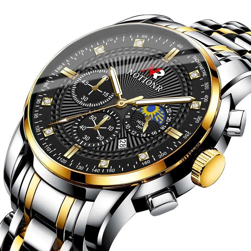 

New Watch Men Quartz Wristwatch Luxury Casual Watch Stainless Steel Watches For Men Clock Relogio Masculino