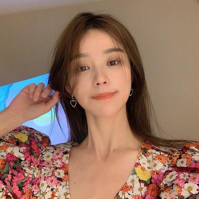 Fashion Heart-shaped Tassel Long Earrings Sweet Cute Women's Earrings Jewelry Gifts for Girls Women Earring