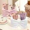 1pc Creative Bow Pen and Toothbrush Holder | Plastic, Freestanding, Ideal for Bedroom and Bathroom Decor, bathroom accessories