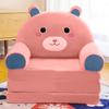 Plush Foldable Children's Sofa Backrest Chair 2 In 1 Foldable Children's Sofa Cute Cartoon Lazy Sofa Children Folding Sofa Bed