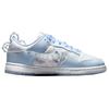 Nike X SUSAN FANG Dunk Synthetic Leather Skateboard Shoes Women's Light Blue HV8575-100