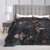 Dreamy Forest Mushroom Blanket  Warm Comfortable Plush Bedding Throws For Bedroom Travel Flannel Bedspread Bed Cover