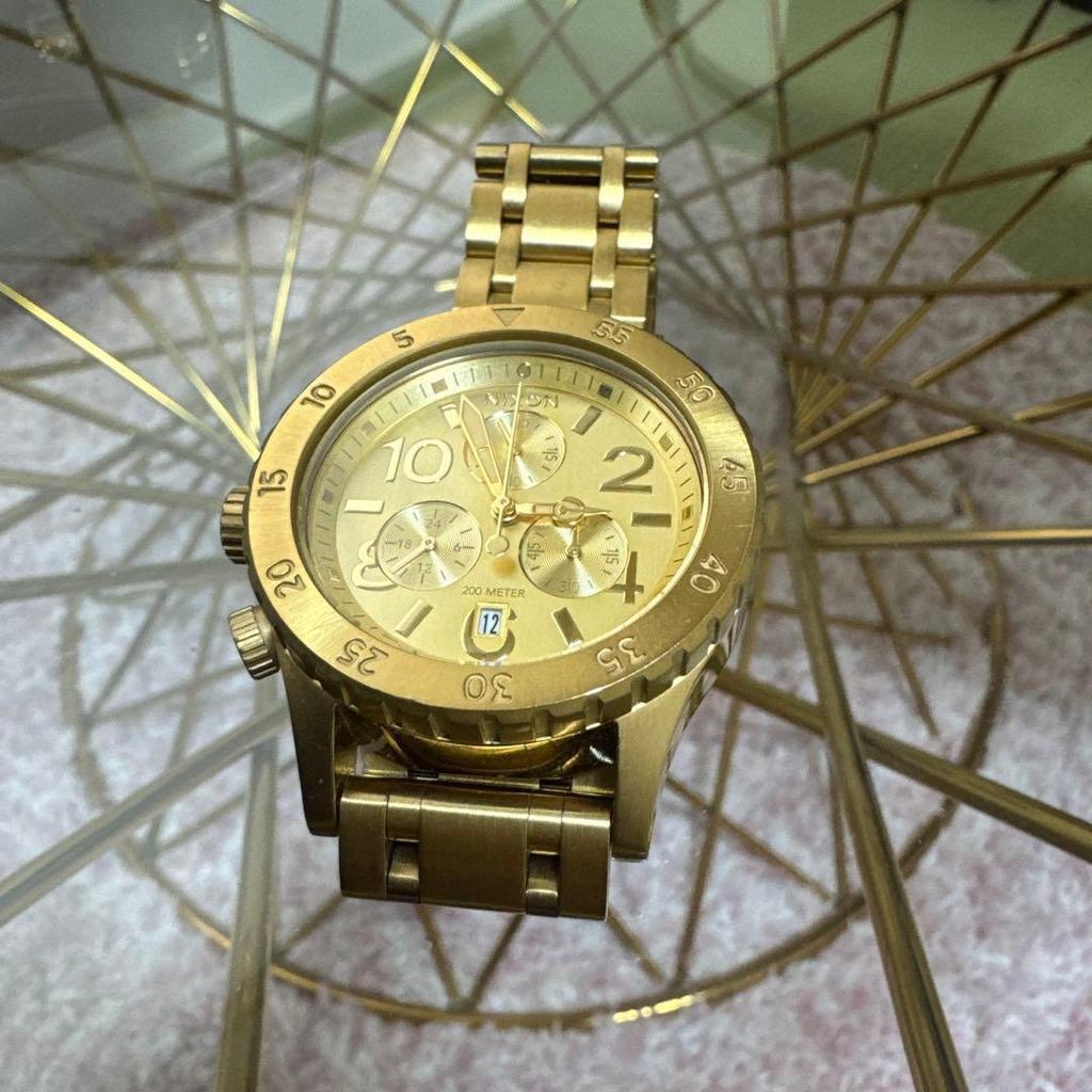 Used NIXON Watch Men's THE 38-20 A486-502 All Gold