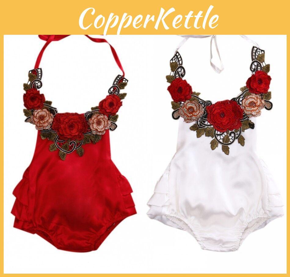 Premium Quality Toddler Baby Girl Flower Bodysuit Jumpsuit Sunsuit For Versatile Wear