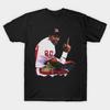 Men Black Print T-shirt 49Ers Jerry Rice Angry Flipping The Bird No-Cut Transfer Paper Print Cotton Tshirt
