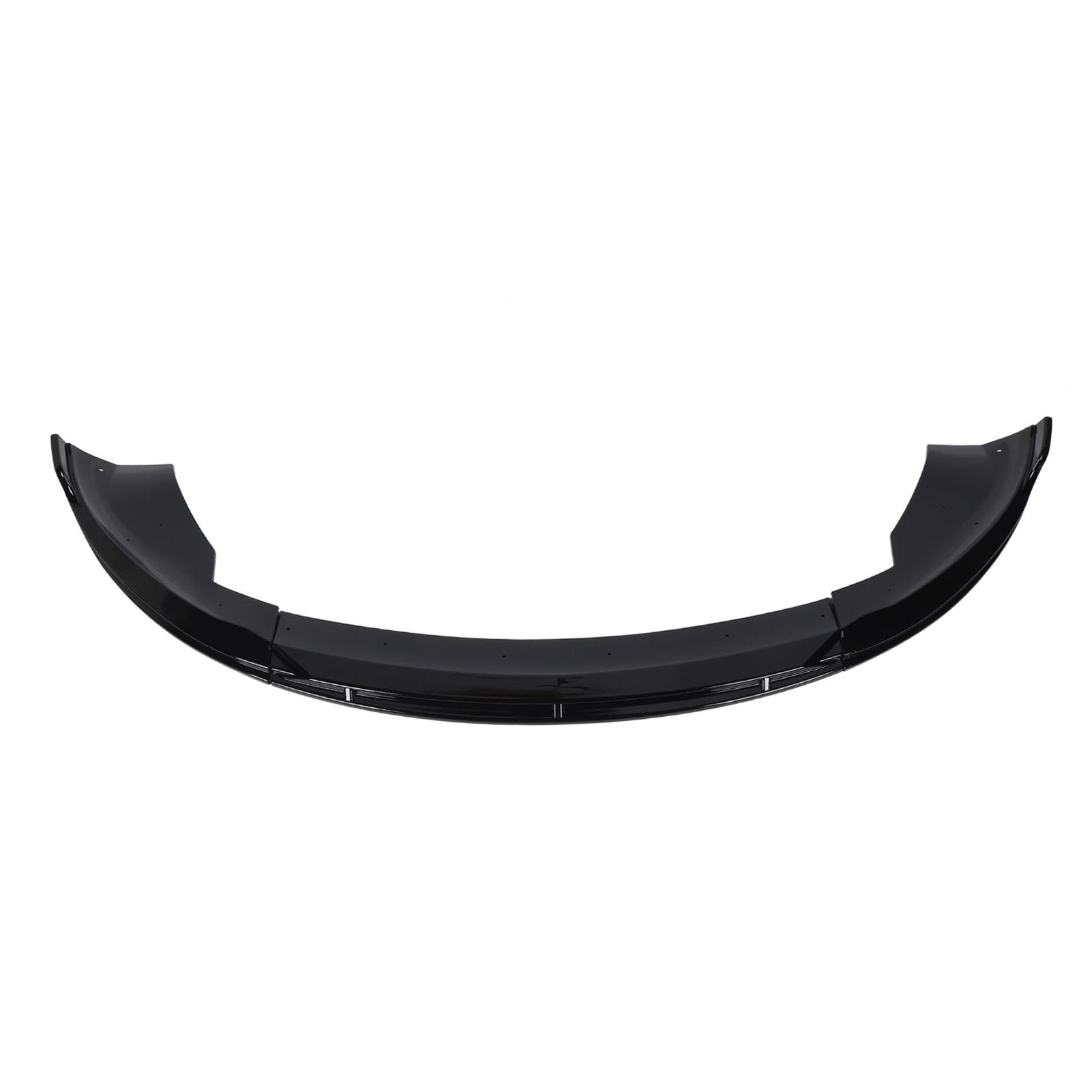 

Front Bumper Lip Spoiler Splitter 3 Stage Front Bumper Lip Body Kit Replacement for Tesla Model 3 2023+ Bright Black