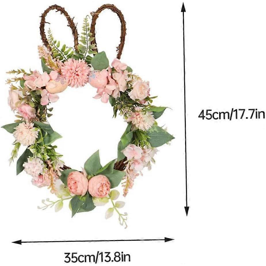 Osterkranz Haustür Hängend Hase Ei Hasenkranz Hase Hase Deko 13,8x17,7 Zoll.