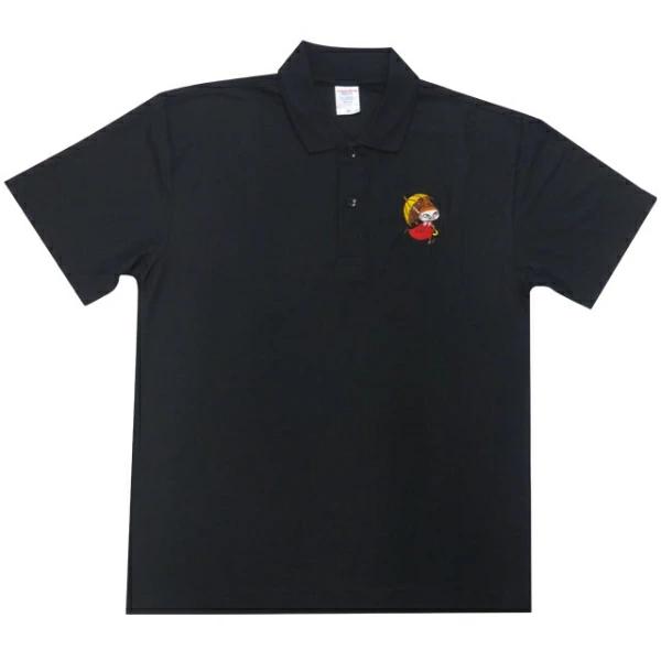 Moomin Little My Dry Polo Shirt M Size Clothing Black MOOMIN