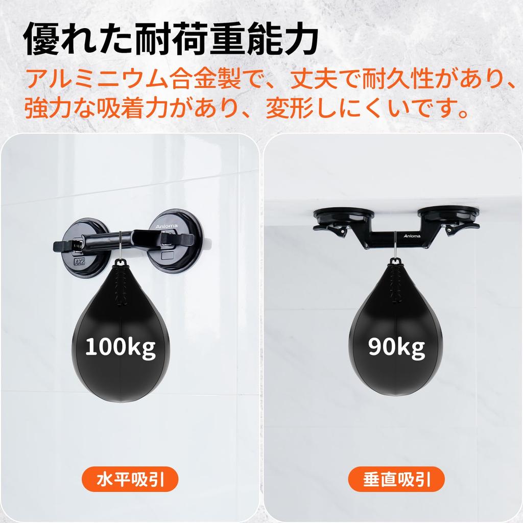 Anloma Saugheber, Glas-Saugnapf, Starker Saugnapf, Doppel-Saugnapf, Ein-Touch-Saugnapf-Typ, 100 kg Tragfähigkeit, für Glas und Lugga
