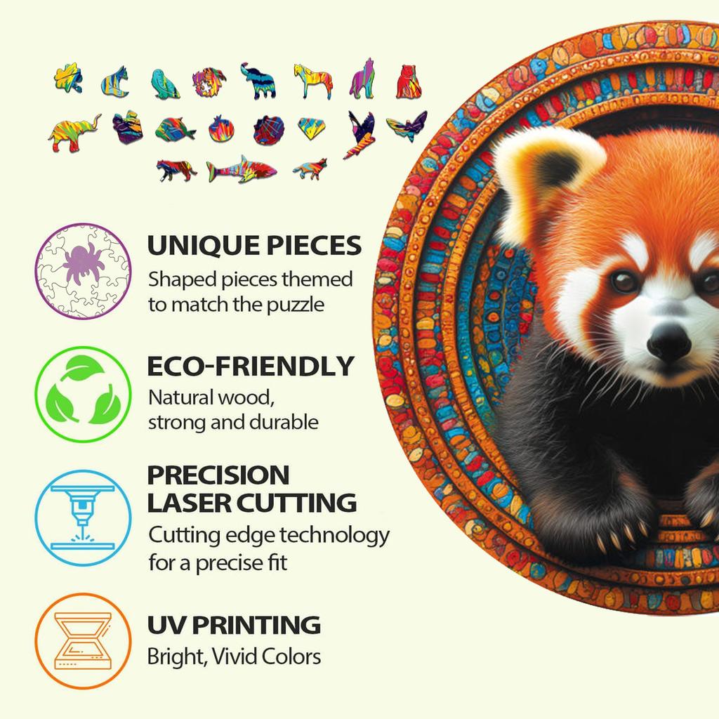 Unique Jigsaw Animal Wooden Puzzles For Adults Kids Mysterious Lion 3d Puzzle Gift Interactive Games Toy Educational Fabulous