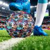 Demon Slayer Printed Size 5 Standard Football, Waterproof PU Training Soccer Ball for Outdoor Sports
