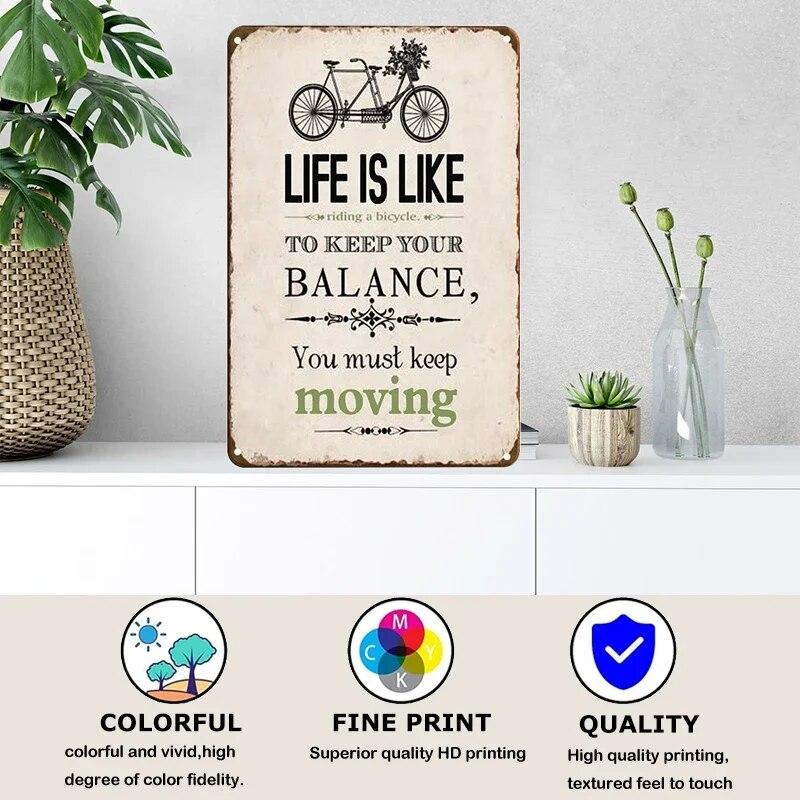 Retro Funny Sentence Tin Sign Decorative Vintage Plaque Metal Sign Decor Metal Plate for Garage Man Cave Bar Pub Home Wall Decor