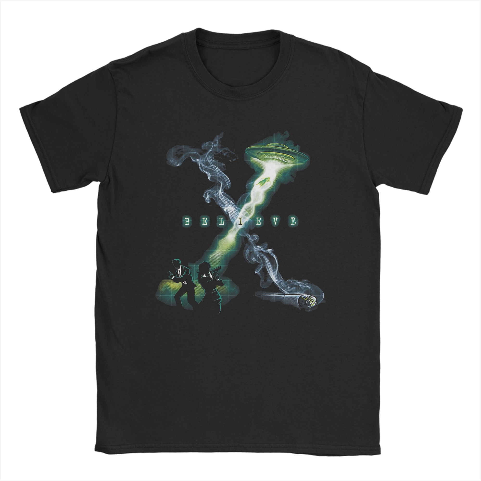 The XFiles Believe UFO Alien T-shirt S