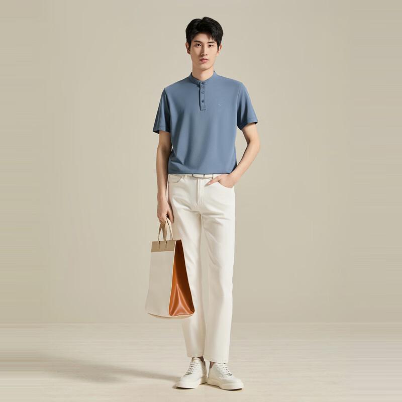 SEVEN Men's Antibacterial Anti-Mite Cool-Touch Polo Shirt