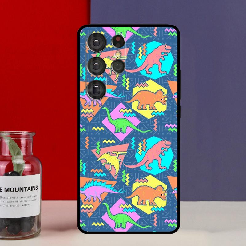 Skeleton Dinosaur Pattern Funda Case For Samsung Galaxy S25 Ultra S9 S10 S20 S21 S22 Plus S23 FE S24 Ultra Phone Cover