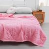 New Solid Thin Summer Quilt Lightweight Cloud-feeling Air Conditioner Blanket Skin Friendly Breathable Bare Sleeping Comforter