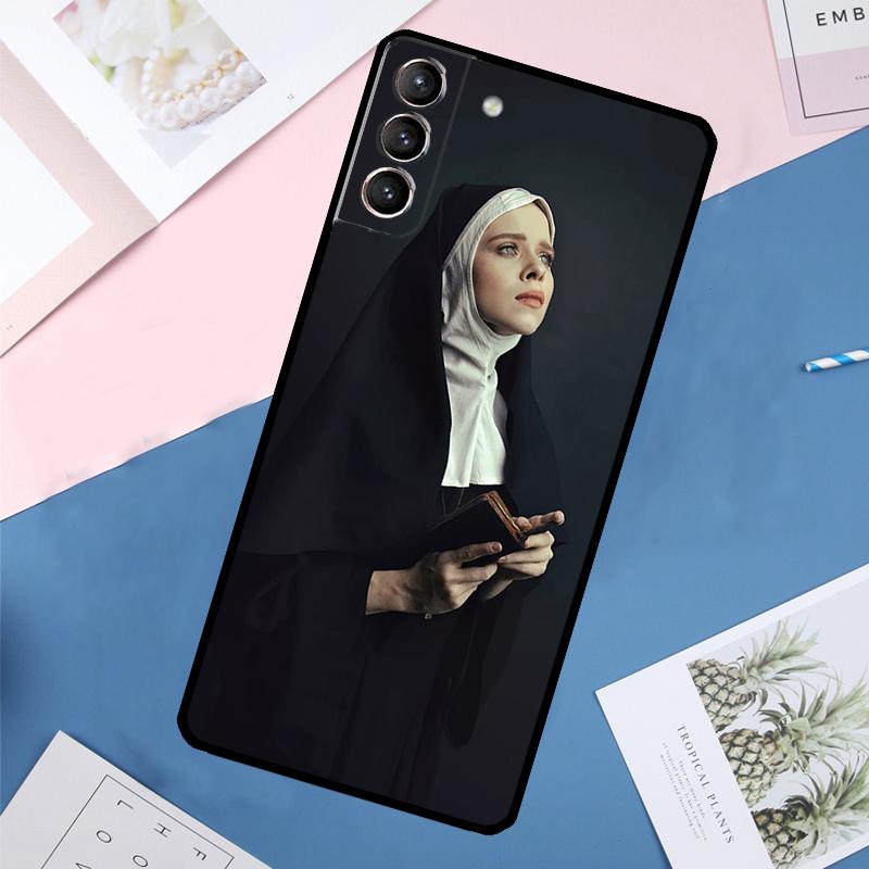 Sister Style Nun Sexy Girl Case For Samsung Galaxy S25 Ultra S21 S22 S24 S23 Ultra S9 S10 Plus S21 FE S25 FE Back Cover