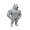 3D Printed Muscle Dog Ornament Plastic Muscular Dog Statue Figurine Home Office Desktop Decoration Fitness Enthusiasts Gift