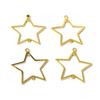 10 Stück Edelstahl Goldfarbe Anhänger Geometrisch Stempelrohlinge DIY Poröser Verbinder Anhänger Halskette Ohrring Zubehör