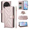 For ZTE Blade A76 5G Case with Shoulder/Wrist Strap Leather Phone Cover Stand Wallet