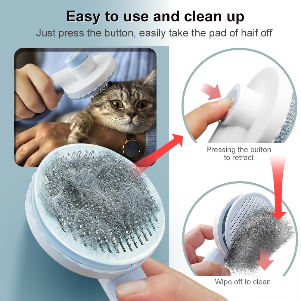 1pc spazzola per rimuovere i peli di animali domestici pettine per capelli per cani di gatto rimuove il pettine massaggiatore corto articoli per animali domestici