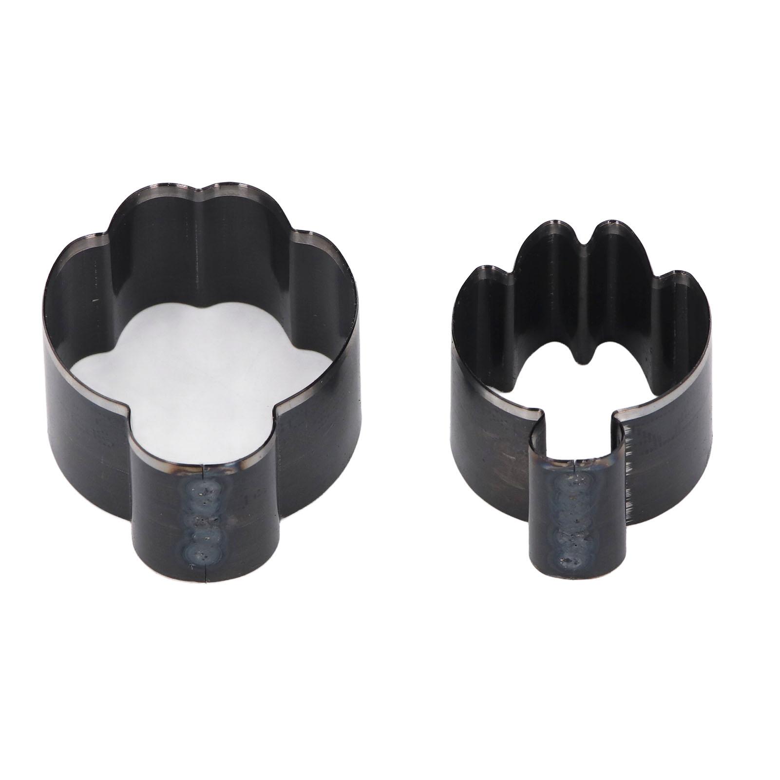 

2 шт. Кожаные вырубные штампы Легированная сталь Форма овоща Ручной пробивной инструмент 51 мм 43 мм Высота