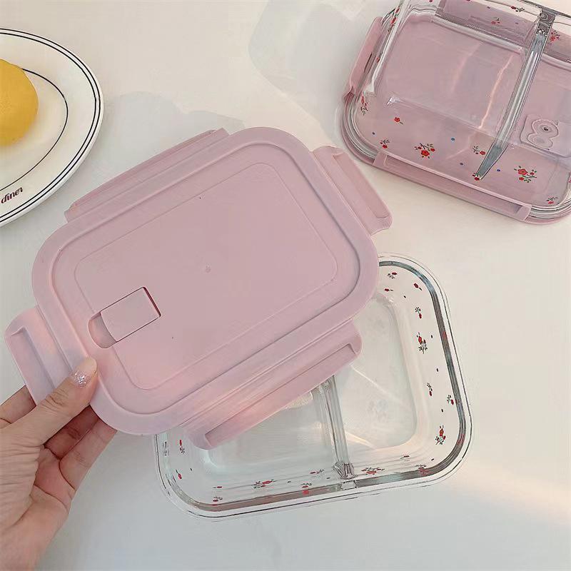 Kawayi Glass Fresh-Keeping Box Heat-Resistant Microwave Oven Bento Fridge Special Sealed Bowl Food Storage Containers