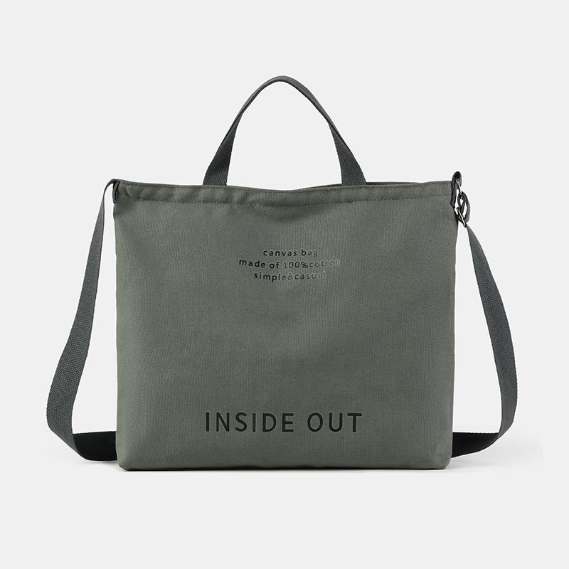 Retro Women's Canvas Tote: Large-Capacity Crossbody, Shoulder & Handbag for Students & Commuters