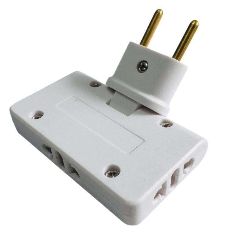 EU Extension Charger Adapter 3 In 1 Rotatable Socket Converters 180 Degree For Mobile Phone Travel Charging Socket