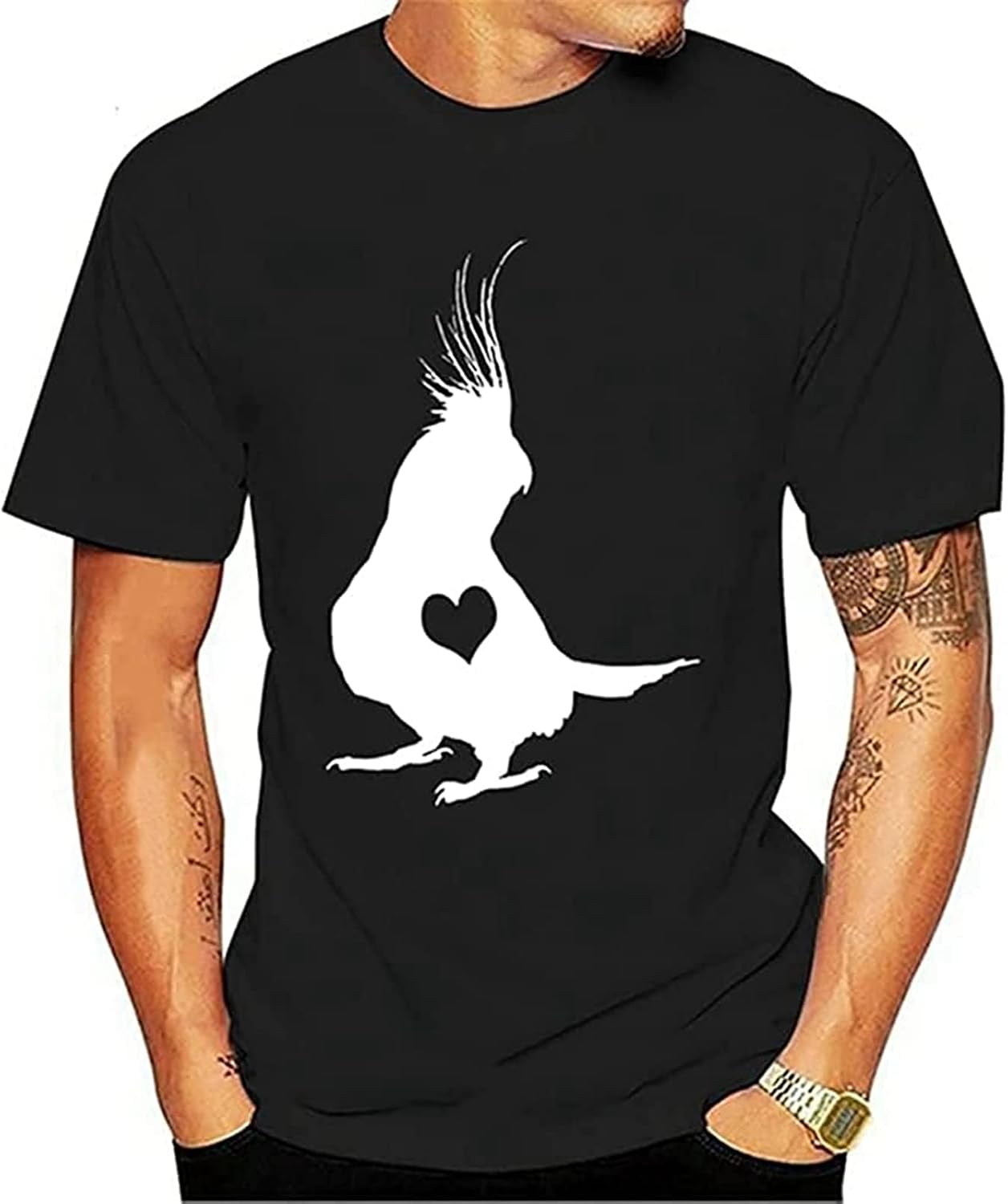 Cockatiel Pet Parrot Lover Bird Gift T Shirt Unisex Gift Men s XS чёрный