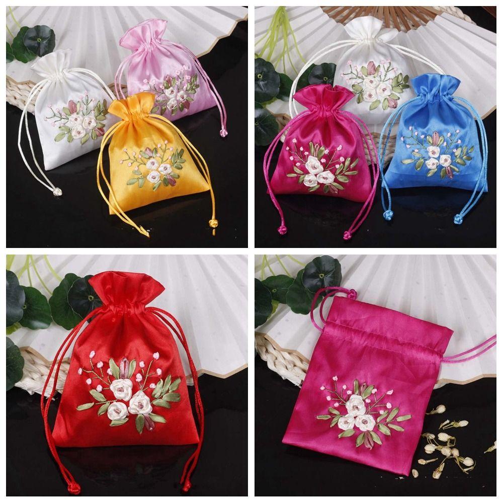 

for Filled Fragrant Herbs Chinese Style Sachet Candy Bag Festive Sugar Bag Children розы красного
