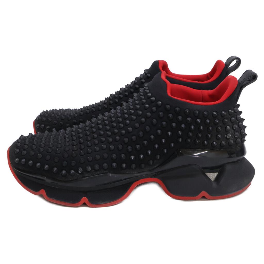Christian Louboutin 1190555 SPIKE SOCK/Spike Sock Spike Studs Sock Sneakers shoes 43 blackUsed