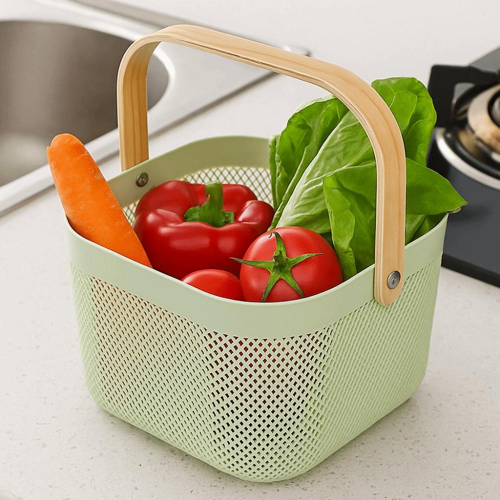 Large Capacity Home Storage Basket Plastic Towel Storage Basket  Kitchen