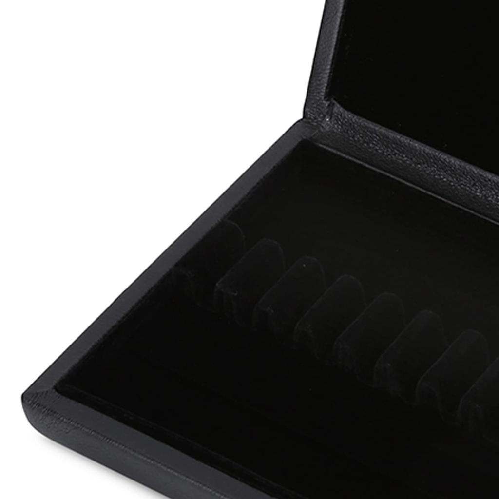 SOCOCO Exquisite Wooden Oboe Reed Case with Soft Fabric Slots and Ventilation Holes to Prevent Moisture - Elegant Oboe Reed Box for Music Lovers (12