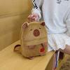 1ks Kawaii kapybara plyšový batoh pro ženy všestranný kreslený vtipný Capibala crossbody taška s velkou kapacitou tote taška