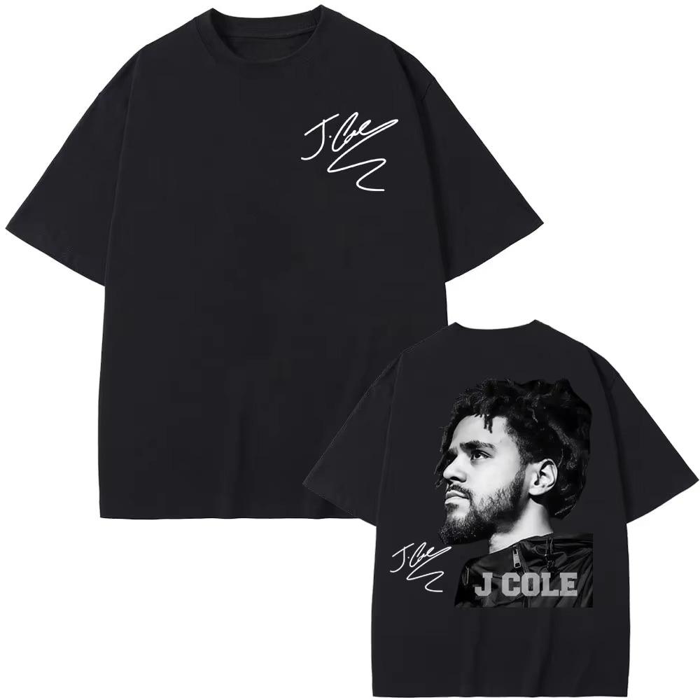 

J.Cole The Fall Off Новый Альбом 2026 Графические Футболки Мужские и Женские Хлопковые Футболки с Коротким Рукавом Хип-Хоп Панк Хай-Стрит Футболк... S разноцветный