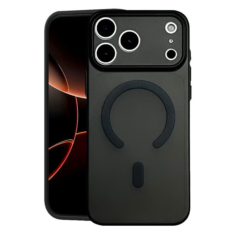 Ultra-thin matte magnetic case is suitable for Apple 17promax magnetic case iPhone16 strong magnetic mobile phone case 15.