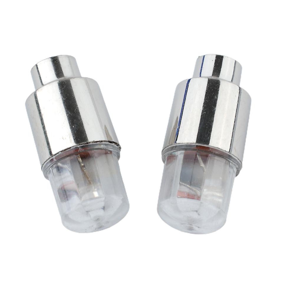 2PCS Car Wheel Tire Tyre Air Valve Stem LED Light Covers Auto Accessories