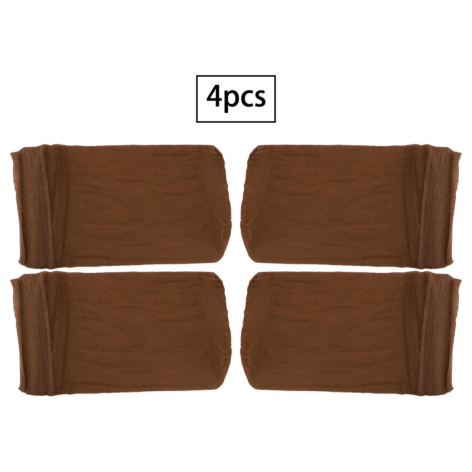 

Набор из 4 эластичных шапочек для парика, дышащая сетка для волос для женщин, мужчин, унисекс, покрытие для головы, аксессуар для укладки волос, невидимая подкладка для естественного вида One Size