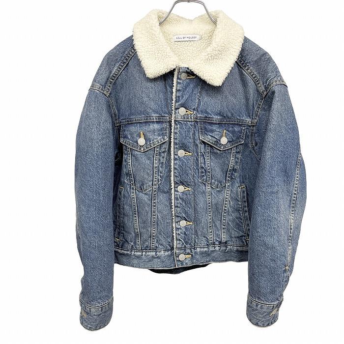 [Used] [Impression AB] AZUL by moussy Denim jacket Button closure Sleeve lining is quilted lining with thin batting Boa lining Plain Long sleeves